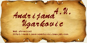 Andrijana Ugarković vizit kartica